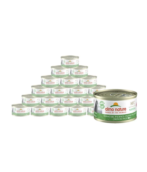 Almo Nature Nassfutter Für Katzen HFC Natural, Pazifikthunfisch, 24 X 70 G 3 Almo Nature Nassfutter Für Katzen HFC Natural, Pazifikthunfisch, 24 X 70 G