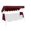 Angerer Sonnendach Für 3-Sitzer Modelle, Ca. B200/T120 Cm -Freien Garten Geschäft 1697119 WE FS 001 HollywoodschaukelSonnendach2