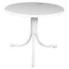 MFG Freizeitmöbel Boulevard-Klapptisch Sevelit, Weiß, Ø85/H70 Cm -Freien Garten Geschäft 1741818 WE FS 001 MFGBoulevardKlapptischSevelit