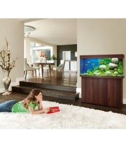 JUWEL® AQUARIUM Kombination Rio 180 LED, 180 L, Ca. B101/H123/T41 Cm -Freien Garten Geschäft 1897941 WE M 001 JuwelRio180AmbienteDunkelbraun