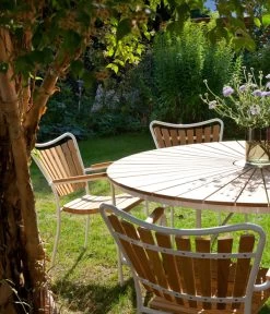 Cinas Gartentisch Ellen, Ca. Ø110/H74 Cm -Freien Garten Geschäft 2012250 WE MO 002 TischEllenD110Weiss