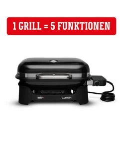 Weber Elektrogrill Lumin Compact, Ca. B58,6/H27,9/T41,2 Cm -Freien Garten Geschäft 2051043 WE DE 003 WeberElektrogrillLumin