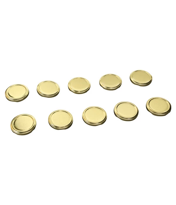 Schraubdeckel, Gold, Für Einkochgläser, Ø66 Mm, 10er-Set 3 Schraubdeckel, Gold, Für Einkochgläser, Ø66 Mm, 10er-Set