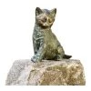 Rottenecker Bronze-Katze Sitzend, 12 X 8 X 13 Cm -Freien Garten Geschäft 2179307 WE FS 001 RotteneckerBronzeKatzesitzend12x8x13cm