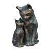 Rottenecker Bronze-Schmusekatzen, Ca. B11/H16/T9 Cm -Freien Garten Geschäft 2179430 WE FS 001 RotteneckerBronzeSchmusekatzen9x11x16cm