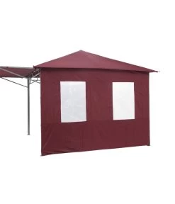 Tepro Seitenteilset Für Gartenpavillon Lehua Und Waya -Freien Garten Geschäft 2191054 WE FS 004 SeitenteilsetLehuaWayaburgund 1
