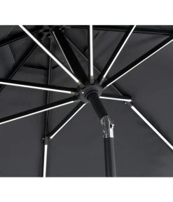 Schneider Sonnenschirm Blacklight, Rund, Ca. Ø270 Cm -Freien Garten Geschäft 2452233 WE DE 004 Blacklight270