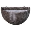 Dehner Polyrattan-Wandhänger, Braun -Freien Garten Geschäft 2467694 WE FS 001 Polyrattanwandhaenger