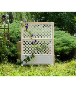 KHW Kunststoff-Spalier Mit Erdspießen, 100 X 6 X 140 Cm