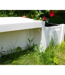 KHW Kunststoff-Gartenbank Berlin -Freien Garten Geschäft 2547339 WE DE 003 BankBerlinweiss