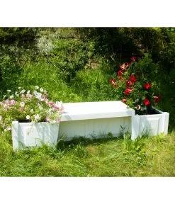 KHW Kunststoff-Gartenbank Berlin -Freien Garten Geschäft 2547339 WE MO 001 BankBerlinweiss