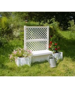 KHW Kunststoff-Gartenbank Kopenhagen -Freien Garten Geschäft 2547511 WE MO 004 BankKopenhagenweiss