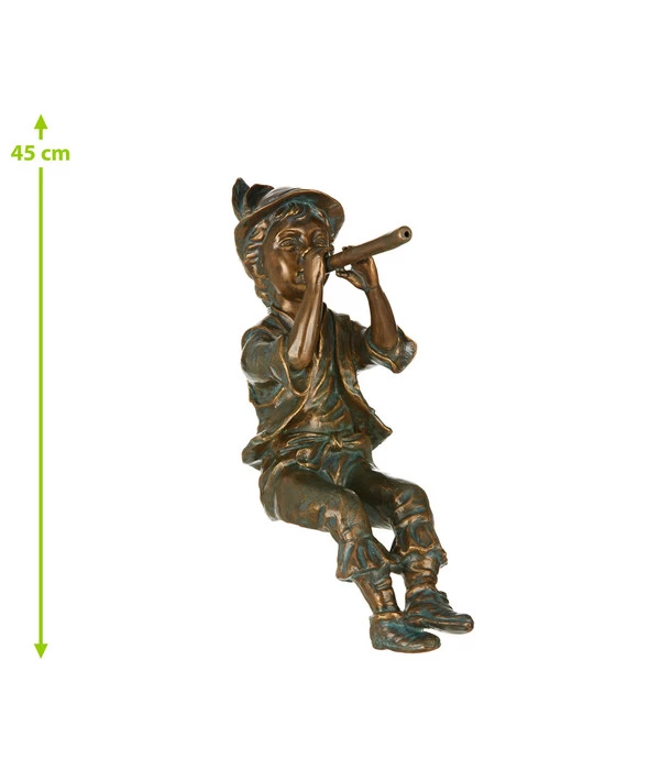 Rottenecker Bronzefigur Flötenspieler 4 Rottenecker Bronzefigur Flötenspieler – Bild 2