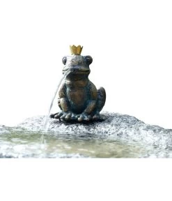Rottenecker Granit-Gartenbrunnen Froschkönig Otto, 25 X 40 X 20 Cm -Freien Garten Geschäft 3446762 WE FS 001 GartenbrunnenFroschkoenigOtto