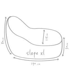 Outbag Outdoor-Sitzsack Slope XL Skin -Freien Garten Geschäft 3466166 WE DE 002 SlopeSkinKieselXl