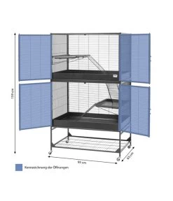 SAVIC Nagerheim Suite Royal 95 Double, Ca. B95/H159/T63 Cm -Freien Garten Geschäft 3479474 WE BG 001 SuiteRoyalDoubleMarine