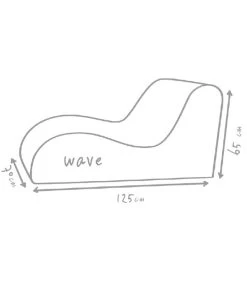 Outbag Outdoor-Sitzsack Wave Deluxe Skin -Freien Garten Geschäft 3502218 WE DE 002 WaveSkinKiesel