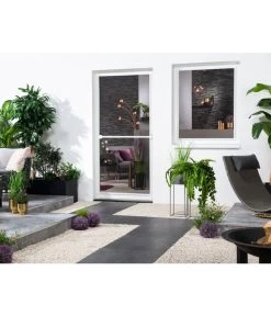 Hecht Fliegengitter Türbausatz Basic, Ca. B100/H210 Cm