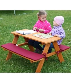 Habau Kinder Picknickbank, 89 X 79 X 50 Cm -Freien Garten Geschäft 4031092 WE MO 002 Kinderpicknickbank