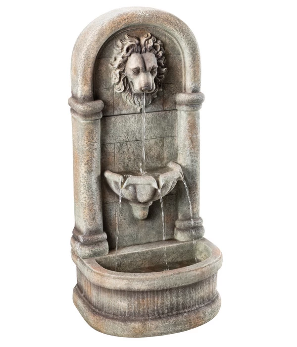 Dehner Polyresin-Wandbrunnen Faro, Ca. B49,5/H103,5/T38 Cm 3 Dehner Polyresin-Wandbrunnen Faro, Ca. B49,5/H103,5/T38 Cm