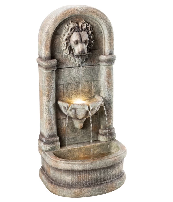 Dehner Polyresin-Wandbrunnen Faro, Ca. B49,5/H103,5/T38 Cm 4 Dehner Polyresin-Wandbrunnen Faro, Ca. B49,5/H103,5/T38 Cm – Bild 2