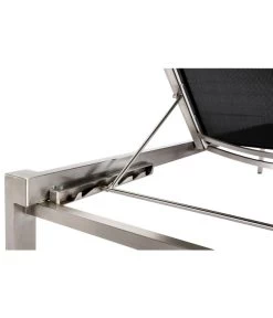 Best Rollliege Marbella, Edelstahl, Schwarz, Ca. B67/H33/T200 Cm -Freien Garten Geschäft 4109609 WE DE 001 BestRollliegeMarbellaEdelstahlSchwarz