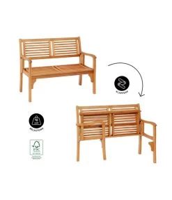 Dehner Klappbank Douglas, 2-Sitzer 16 Dehner Klappbank Douglas, 2-Sitzer -Freien Garten Geschäft 4216784 WE IG FS 001 DehnerKlappbankDouglas2Sitzer