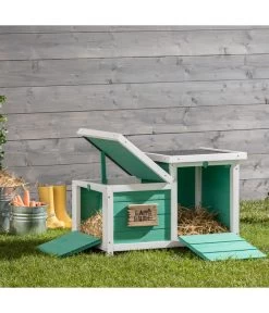 Dehner Nagerschlafhaus Happy Home Teatro, Türkis -Freien Garten Geschäft 4261608 WE M 002 DehnerNagerschlafhausTeatro