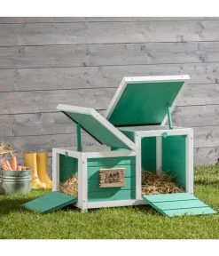 Dehner Nagerschlafhaus Happy Home Teatro, Türkis -Freien Garten Geschäft 4261608 WE M 003 DehnerNagerschlafhausTeatro