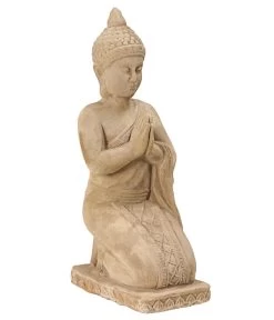 Dehner Terrakotta-Buddha, Ca. B22/H58/T29 Cm