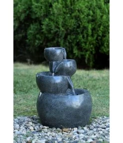 Dehner Polyresin-Gartenbrunnen Bowl, Ca. B49/H66/T42 Cm -Freien Garten Geschäft 4280996 WE MO 001 DehnerPolyresinGartenbrunnenBowlOutdoorbrunnenWasserspiel