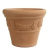 Farmet Kunststoff-Pflanzkübel Festonato, Rund, Terrakotta -Freien Garten Geschäft 4311700 WE FS 001 FESTONATOPFLANZKD35IMP