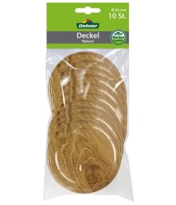 Dehner Schraubdeckel Nature Für Einkochgläser, Ø82 Mm, 10er-Set