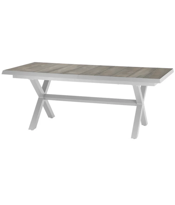 Siena Garden Ausziehtisch Sincro, Hellgrau, Ca. B200-260/H77/T100 Cm 3 Siena Garden Ausziehtisch Sincro, Hellgrau, Ca. B200-260/H77/T100 Cm