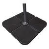 Doppler Beschwerplatten Für Schirme, 4er-Set -Freien Garten Geschäft 4332227 WE FS 001 dopplerBeschwerplattefuellbar20kgKreuz