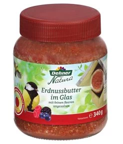 Dehner Natura Erdnussbutter Im Glas, Beeren, 8 X 340 G -Freien Garten Geschäft 4358412 WE FS 001 DehnerNaturaErdnussbutterglasBeeren340g