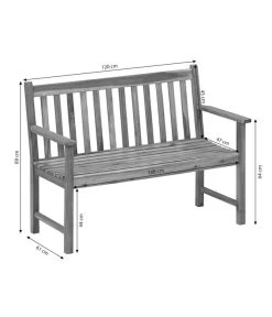 Dehner Bank Mykonos, 2-Sitzer -Freien Garten Geschäft 4407201 WE BG 001 BankMykonos