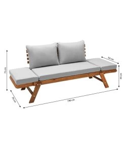 Dehner Holz-Sofa Macao -Freien Garten Geschäft 4407383 WE BG 001 SofaMacaoNEU