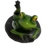 Dehner Kunststoff-Schwimmfigur Frosch Auf Reifen, Ca. H9,2 Cm -Freien Garten Geschäft 4430062 WE FS 001 DehnerPolyresinSchwimmfigurFroschaufReifen
