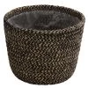 Dehner Jute-Korb Selin, Rund, Schwarz -Freien Garten Geschäft 4439196 PR FS 001 KorbSelinSchwarzDehnerExpressHerzig 4439204 4439212
