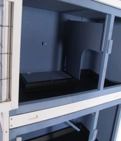 Dehner Kaninchenstall Original Mit Wärmedämmung, Ca. B114/H116/T57 Cm -Freien Garten Geschäft 4440830 WE DE 002 DehnerMarkenqualitaetKaninchenstallIsoliertBlau