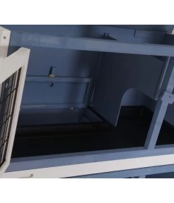 Dehner Kaninchenstall Original Mit Wärmedämmung, Ca. B114/H116/T57 Cm -Freien Garten Geschäft 4440830 WE D 001 DehnerMarkenqualitaetKaninchenstallIsoliertBlau