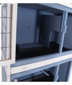 Dehner Kaninchenstall Original Mit Wärmedämmung, Ca. B114/H116/T57 Cm -Freien Garten Geschäft 4440830 WE D 002 DehnerMarkenqualitaetKaninchenstallIsoliertBlau