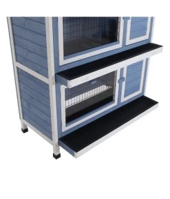 Dehner Kaninchenstall Original Mit Wärmedämmung, Ca. B114/H116/T57 Cm -Freien Garten Geschäft 4440830 WE D 003 DehnerMarkenqualitaetKaninchenstallIsoliertBlau