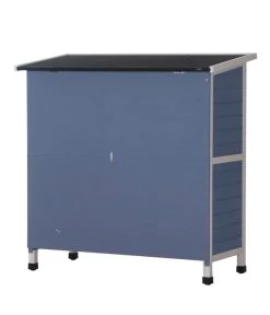 Dehner Kaninchenstall Original Mit Wärmedämmung, Ca. B114/H116/T57 Cm -Freien Garten Geschäft 4440830 WE FS 004 DehnerMarkenqualitaetKaninchenstallIsoliertBlau