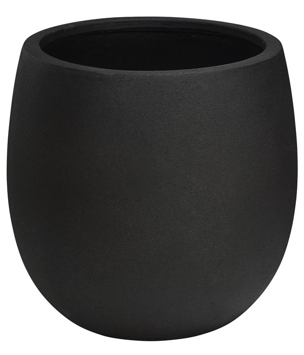 Dehner Polystone-Topf Balloon, Espresso 3 Dehner Polystone-Topf Balloon, Espresso