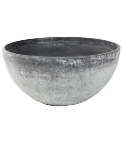 Dehner Kunststoff-Schale Nova, Konisch, Grau, Ca. Ø25/H12 Cm