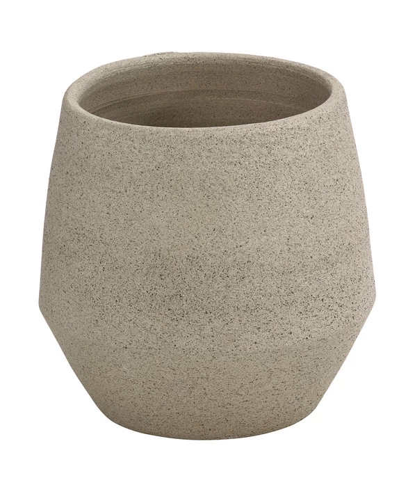 Dehner Keramik-Übertopf Humus, Bauchig, Beige 3 Dehner Keramik-Übertopf Humus, Bauchig, Beige