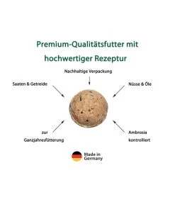 Dehner Natura Wildvogelfutter Meisen-Knödel, Mit Netz 16 Dehner Natura Wildvogelfutter Meisen-Knödel, Mit Netz -Freien Garten Geschäft 4457297 4457396 6763726 4457271 4457370 6763718 WE DE 002 MeisenknoedelUSPGrafikKarton