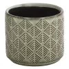 Dehner Keramik-Übertopf Elian, Rund, Ca. Ø8 Cm -Freien Garten Geschäft 4479507 PR FS 001 TopfElinaGruen8cm